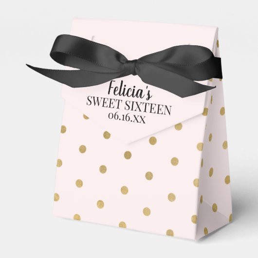 Sweet 16 Birthday Party Favor Box Bedankdoosjes (Voorkant Zijde)
