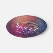 Sweet 16 Birthday Party Galaxy Star Constellations Papieren Bordje (Gekanteld)