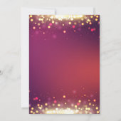 Sweet 16 Birthday Party Gold Shimmer Sparkles Kaart (Achterkant)