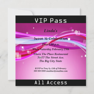 Sweet 16 Birthday Party Green Disco 2 Kaart