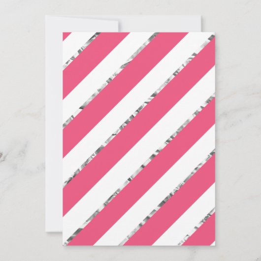 Sweet 16 Birthday Party Invite, Faux Glitter Kaart (Achterkant)