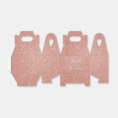 Sweet 16 Birthday Roos Gold Blush Pink Glitter Bedankdoosjes (Uitgevouwen)