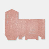 Sweet 16 Birthday Roos Gold Blush Pink Glitter Bedankdoosjes (Uitgevouwen)