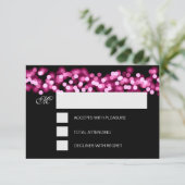 Sweet 16 Birthday RSVP Hollywood Glam Pink (Staand voorkant)