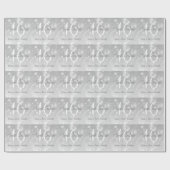 Sweet 16 Birthday Silver Bokeh Sparkle Lights Cadeaupapier (Vlak)