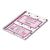 Sweet 16 Birthday Snoep Bar Wrapper Party Favors Notitieblok (Linkerzijde)