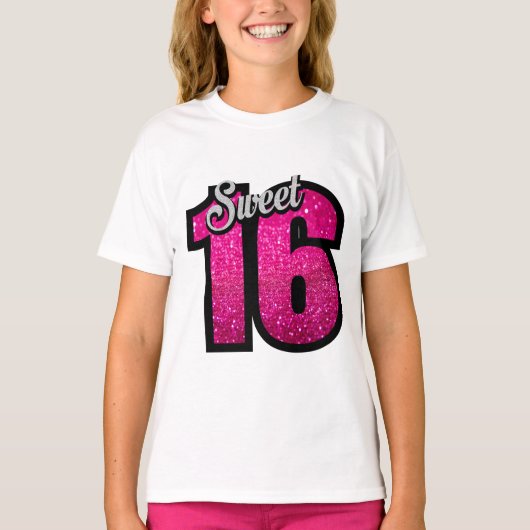 SWEET 16 BIRTHDAY T-SHIRTS (Voorkant)