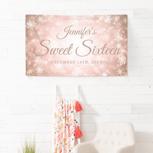 Sweet 16 Birthday Welcome Roos Gold Winter Spandoek (Insitu)