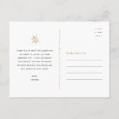 Sweet 16 Black Gold Glitter Birthday Hartelijk dan Briefkaart (Achterkant)