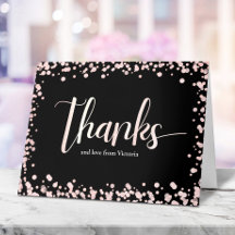 Sweet 16 Black Pink Rose Goud Glitter Verjaardag