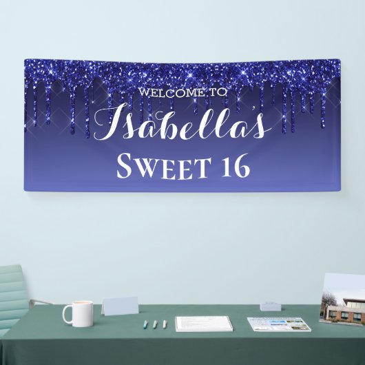Sweet 16 | Blauw uiteinde Spandoek (Beurs)