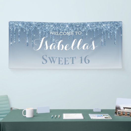 Sweet 16 | Blauw uiteinde Spandoek (Beurs)