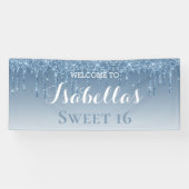 Sweet 16 | Blauw uiteinde Spandoek (Horizontaal)