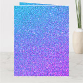Sweet 16 Blauwgroen Paars Glitter Birthday Special Kaart (Achterkant)