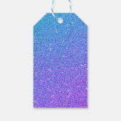 Sweet 16 Blauwgroen Paars Glitter Speciaal Cadeaulabel (Achterkant)