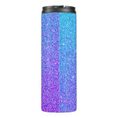 Sweet 16 Blauwgroen Paarse glitter Sparkle - geper Thermosbeker (Achterkant)