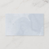 Sweet 16 Blue Waterverf Floral RSVP Enclosure Visitekaartje (Achterkant)