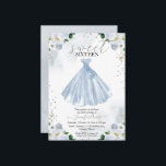 Sweet 16 Blue Waterverf Flowers Dress Kaart<br><div class="desc">Schattige, blauwe florale, zoete zestien verjaardagsfeestuitnodigingen. Eenvoudig aan te passen met uw details. Neem contact met me op via chat als je vragen hebt over het kunstwerk of je moet aanpassen. Controleer het collectie op meer items. OPMERKING: voor hulp bij bestellingen, verzendgegevens, productinformatie, enz., neemt u rechtstreeks contact op met...</div>