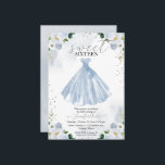 Sweet 16 Blue Waterverf Flowers Dress Kaart<br><div class="desc">Schattige, blauwe florale, zoete zestien verjaardagsfeestuitnodigingen. Eenvoudig aan te passen met uw details. Neem contact met me op via chat als je vragen hebt over het kunstwerk of je moet aanpassen. Controleer het collectie op meer items. OPMERKING: voor hulp bij bestellingen, verzendgegevens, productinformatie, enz., neemt u rechtstreeks contact op met...</div>