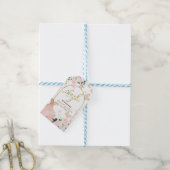 Sweet 16 Blush Floral Butterfly Bedankt Cadeaulabel (Met Touw)