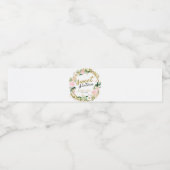 Sweet 16 Blush Floral Pink Butterfly Waterfles Etiket (Enkel label)