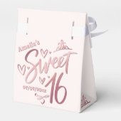 Sweet 16 blush pink bedankdoosjes (Achterkant)