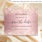 Sweet 16 blush pink save the date card