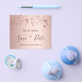 Sweet 16 blush roze gouden budget Save the Date Flyer (Enkel)