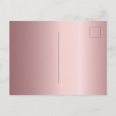 Sweet 16 blush roze zilveren jurk uitnodiging briefkaart (Achterkant)