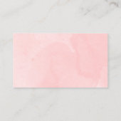 Sweet 16 Blush Waterverf Floral RSVP Enclosure Visitekaartje (Achterkant)