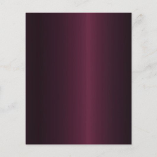 Sweet 16 Bourgondië roos gouden uitnodiging (Achterkant)