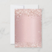 Sweet 16 bruine roze roze roze roos goud glitter l kaart (Achterkant)