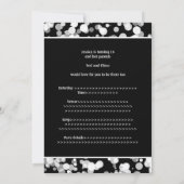 Sweet 16 Bubbles Grey Black & White Kaart (Achterkant)