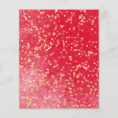 Sweet 16 Budget foto uitnodiging rode vlinder (Achterkant)