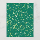 Sweet 16 Budget uitnodiging Smaragd Groene Vlinder (Achterkant)