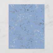 Sweet 16 Budget uitnodiging Stoffige blauwe vlinde (Achterkant)