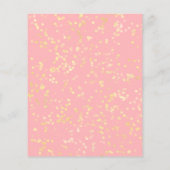 Sweet 16 budget uitnodiging vlinder roze jurk (Achterkant)