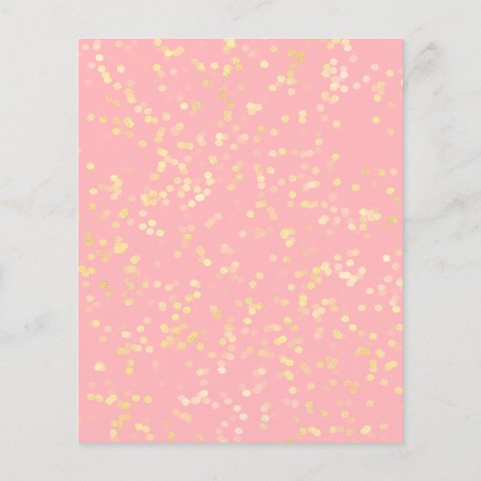 Sweet 16 budget uitnodiging vlinder roze jurk (Achterkant)