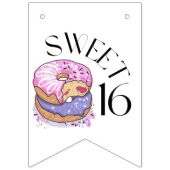 Sweet 16 Bunting Vlag Vlaggetjes (Tweede vlag)