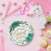 Sweet 16 Butterflys Smaragd Groene Jurk Papieren Bordje (Feest)