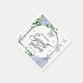 Sweet 16 Butterflys Stoffige Blauwe Blush Gown Servet (Hoek)