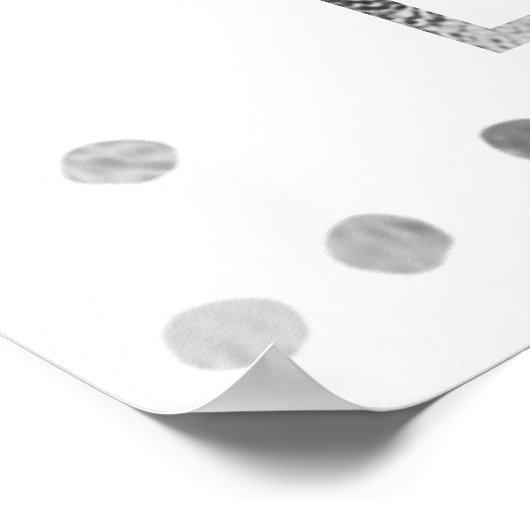 Sweet 16 Butterflys Stoffige Blauwe Gown Welkomstb Poster (Hoek)