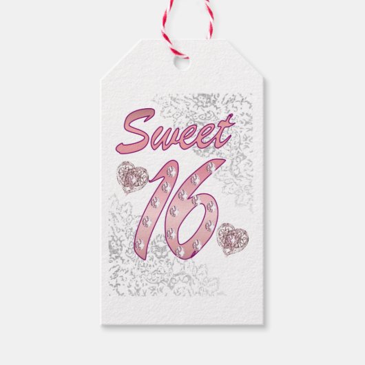 Sweet 16 Cadeaulabel (Voorkant)