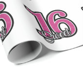 Sweet 16 cadeaupapier (Rol Hoek)