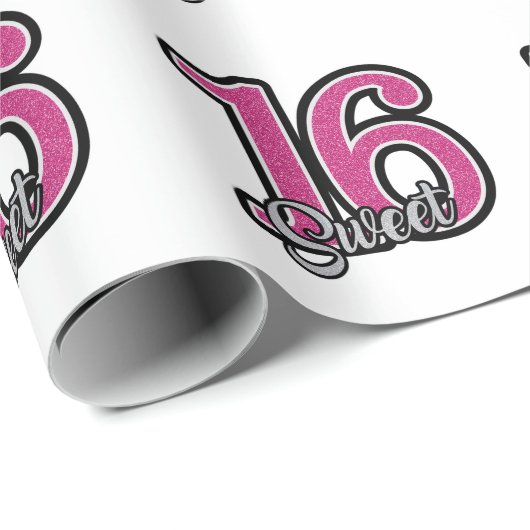 Sweet 16 cadeaupapier (Rol Hoek)