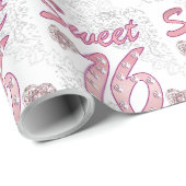 Sweet 16 Cadeaupapier (Rol Hoek)