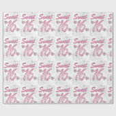 Sweet 16 Cadeaupapier (Vlak)