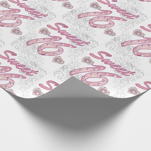Sweet 16 Cadeaupapier (Hoek)