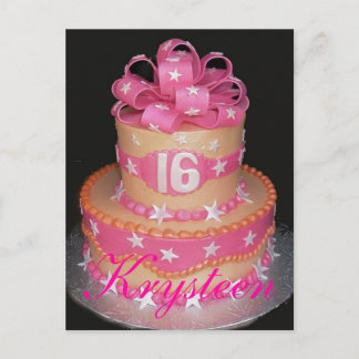 Sweet 16 Cake Afbeelding Kaart