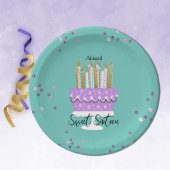 Sweet 16 Candles en Cake Paper Bord